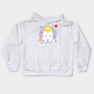 Tooth With Bacteria Cute Kawaii Design Kids Hoodie